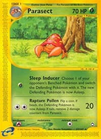 Parasect - Aquapolis - Pokemon card