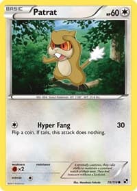 Patrat (78) - Black and White - Pokemon card