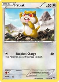 Patrat (110) - Plasma Storm - Pokemon card