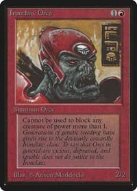 Ironclaw Orcs - Beta Edition - Magic: The Gathering card