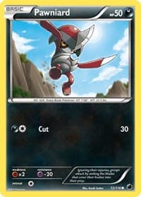 Pawniard (72) - Plasma Freeze - Pokemon card