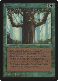 Ironroot Treefolk - Beta Edition - Magic: The Gathering card