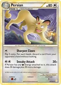 Persian - HeartGold SoulSilver - Pokemon card