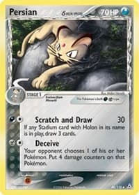 Persian (Delta Species) - EX Holon Phantoms - Pokemon card