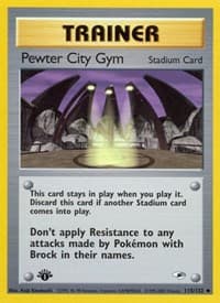Pewter City Gym - Gym Heroes - Pokemon card