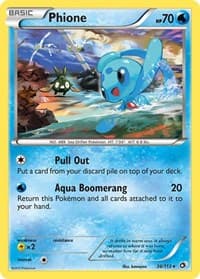Phione - Legendary Treasures - Pokemon card