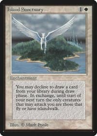 Island Sanctuary - Beta Edition - Magic: The Gathering card