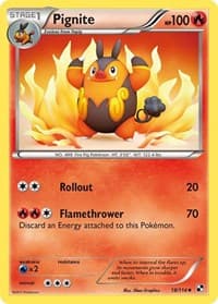 Pignite (18) - Black and White - Pokemon card