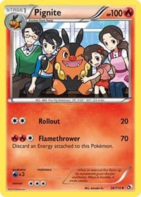 Pignite - Legendary Treasures - Pokemon card