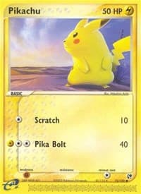 Pikachu - EX Sandstorm - Pokemon card