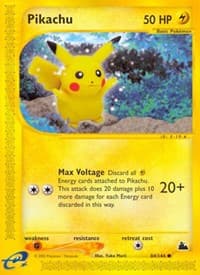 Pikachu - Skyridge - Pokemon card