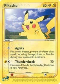 Pikachu - EX Team Magma vs Team Aqua - Pokemon card
