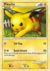 Pikachu - HeartGold SoulSilver - Pokemon card
