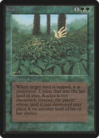 Kudzu - Beta Edition - Magic: The Gathering card