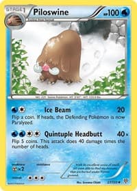 Piloswine - Plasma Storm - Pokemon card