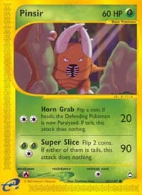 Pinsir - Aquapolis - Pokemon card