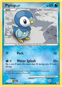 Piplup - Diamond and Pearl - Pokemon card