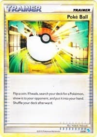 Poke Ball (Gyarados) - HGSS Trainer Kit: Gyarados & Raichu - Pokemon card