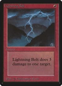 Lightning Bolt - Beta Edition - Magic: The Gathering card