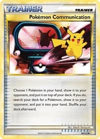 Pokemon Communication - HeartGold SoulSilver - Pokemon card