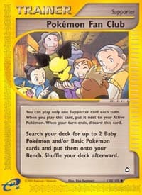 Pokemon Fan Club - Aquapolis - Pokemon card