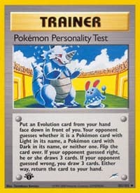 Pokemon Personality Test - Neo Destiny - Pokemon card