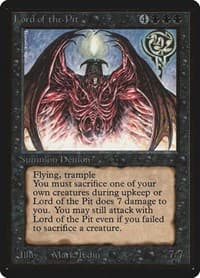 Lord of the Pit - Beta Edition - Magic: The Gathering card