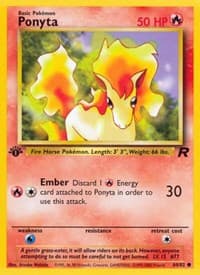 Ponyta - Team Rocket - Pokemon card