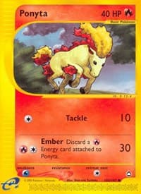 Ponyta - Aquapolis - Pokemon card