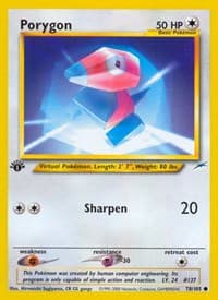 Porygon - Neo Destiny - Pokemon card