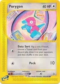 Porygon (103b) - Aquapolis - Pokemon card