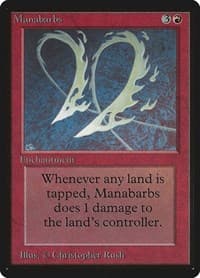 Manabarbs - Beta Edition - Magic: The Gathering card
