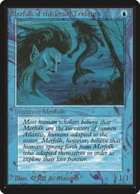Merfolk of the Pearl Trident - Beta Edition - Magic: The Gathering card