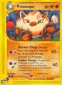 Primeape - Aquapolis - Pokemon card