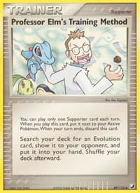 Professor Elm's Training Method - EX Unseen Forces - Pokemon card