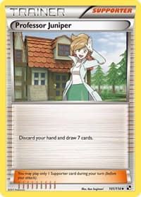 Professor Juniper - Black and White - Pokemon card