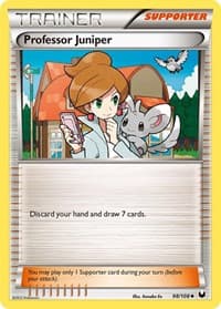 Professor Juniper - Dark Explorers - Pokemon card