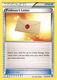 Professor's Letter - XY Base Set - Pokemon card