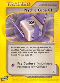 Psychic Cube 01 - Aquapolis - Pokemon card