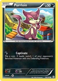 Purrloin - Boundaries Crossed - Pokemon card