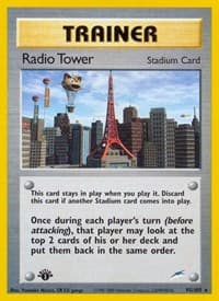 Radio Tower - Neo Destiny - Pokemon card