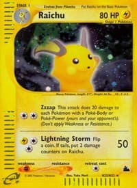 Raichu (H25) - Skyridge - Pokemon card