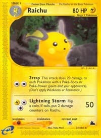 Raichu (27) - Skyridge - Pokemon card