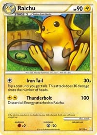Raichu - HeartGold SoulSilver - Pokemon card