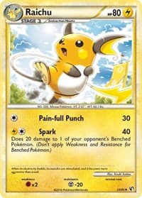 Raichu - Undaunted - Pokemon card