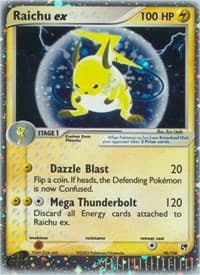 Raichu ex - EX Sandstorm - Pokemon card