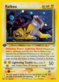 Raikou (13) - Neo Revelation - Pokemon card