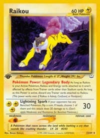 Raikou (22) - Neo Revelation - Pokemon card