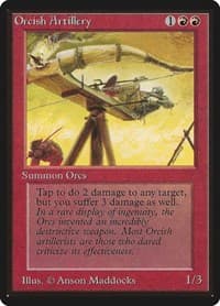 Orcish Artillery - Beta Edition - Magic: The Gathering card