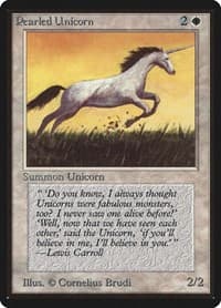 Pearled Unicorn - Beta Edition - Magic: The Gathering card